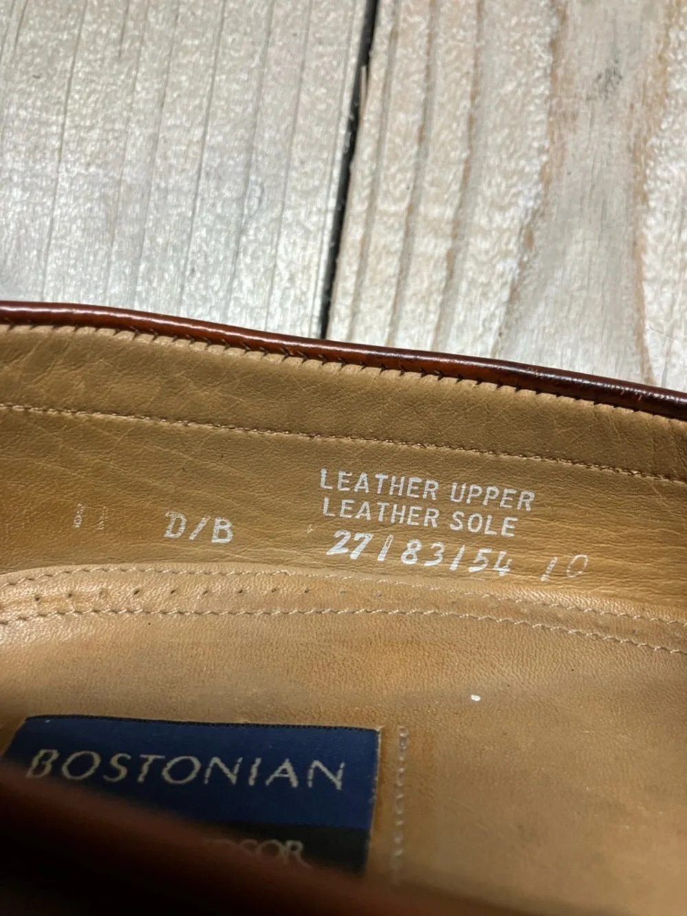Bostonian Men's Brown Leather Penny Loafers